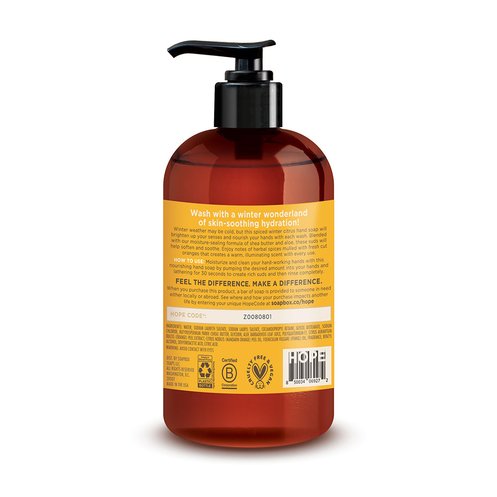 Spiced Winter Citrus Moisture Liquid Hand Soap